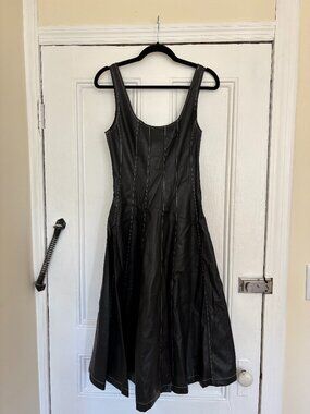 chinese dress ladies Staud Marcel Silk Dress in Earth, 6
